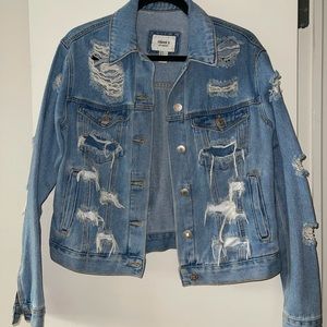 Distressed Jean Jacket